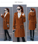 Ladies Lamb Velvet Jacket Autumn Winter Style Versatile Medium Length Spring Fashionable Windbreaker New Women's Clothing