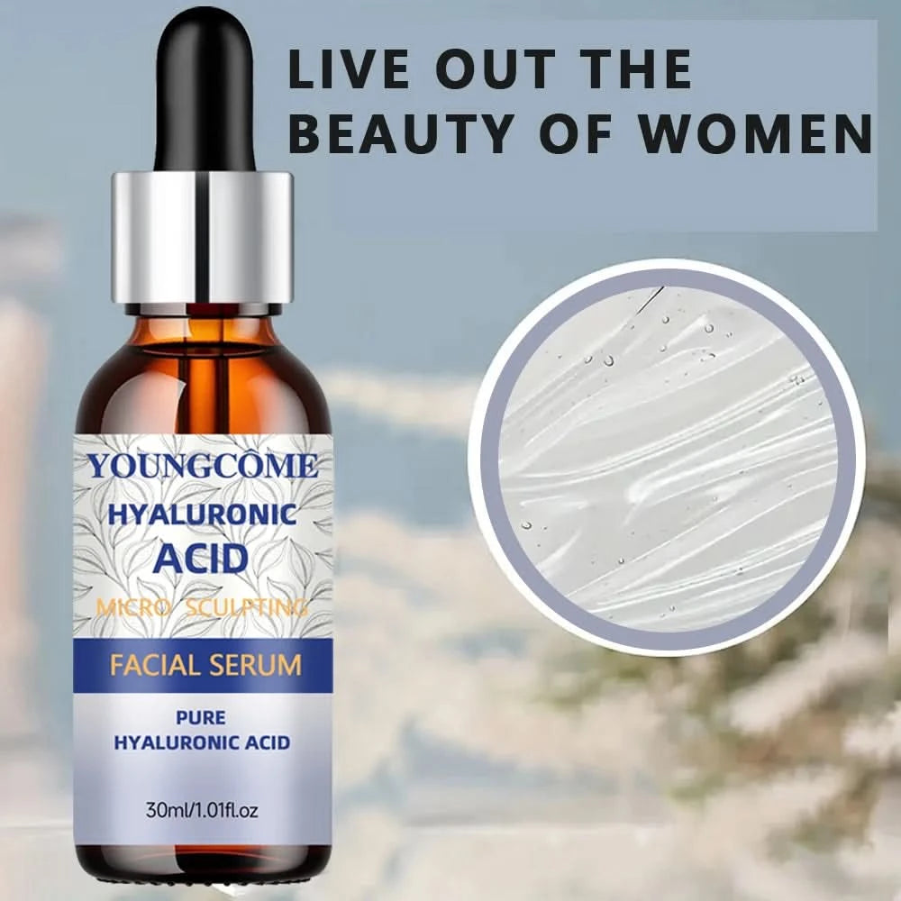 YOUNGCOME Hyaluronic Acid Facial Serum Nourishes The Skin Remover Moisturizing Repair Anti-aging Essence Facial Skin Care - M & M Global