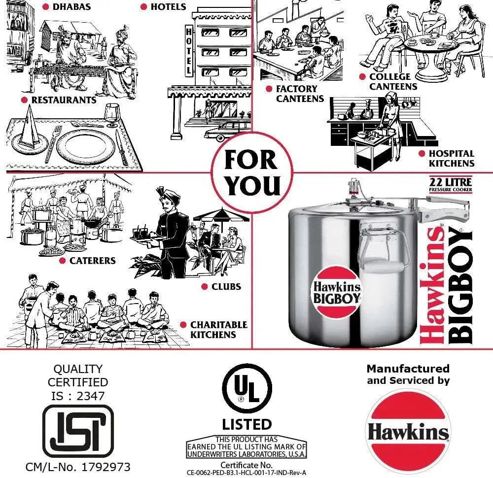 Bigboy Aluminium Pressure Cooker - M & M Global