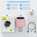 10000mAh 22.5W Fast Charging Power Bank with Built-in Cables, 4-in-1 Portable Charger with LED Display & Keychain for iWatch