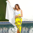 Extra Large Quick-drying Microfiber Beach Towel with Chic Duck Design - Super Absorbent, Lightweight and Stylish - M & M Global