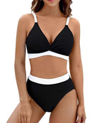 2025 Strappy Bikini High Waist Swimsuit Women Sexy Solid Swimwear Female Bathers Swimming Bathing Swimming Swim Suit Beachwear - M & M Global