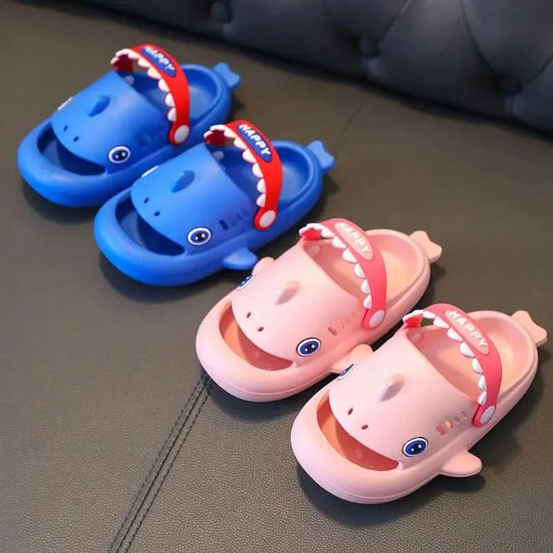 Megalodon Shark Slippers Summer EVA Waterproof Anti-slip Garden Shoes Boys And Girls Outdoor Casual Beach Sandals For Kids - M & M Global