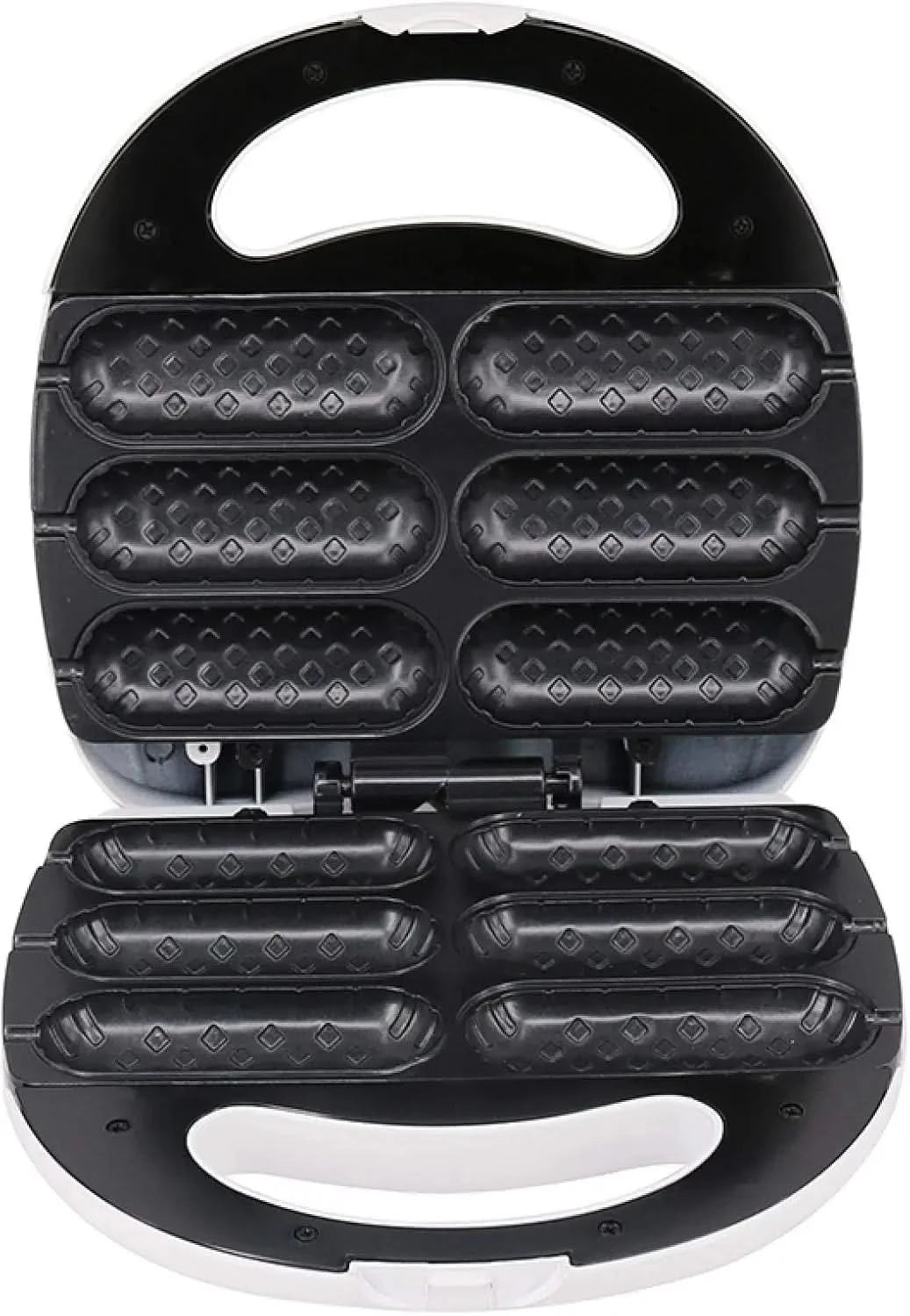 Electric Crispy Corn Hotdog Waffle Maker ， Mini French Muffin Hot Dog Lolly Stick Sausage Machine Breakfast Pan Baking Grill - M & M Global