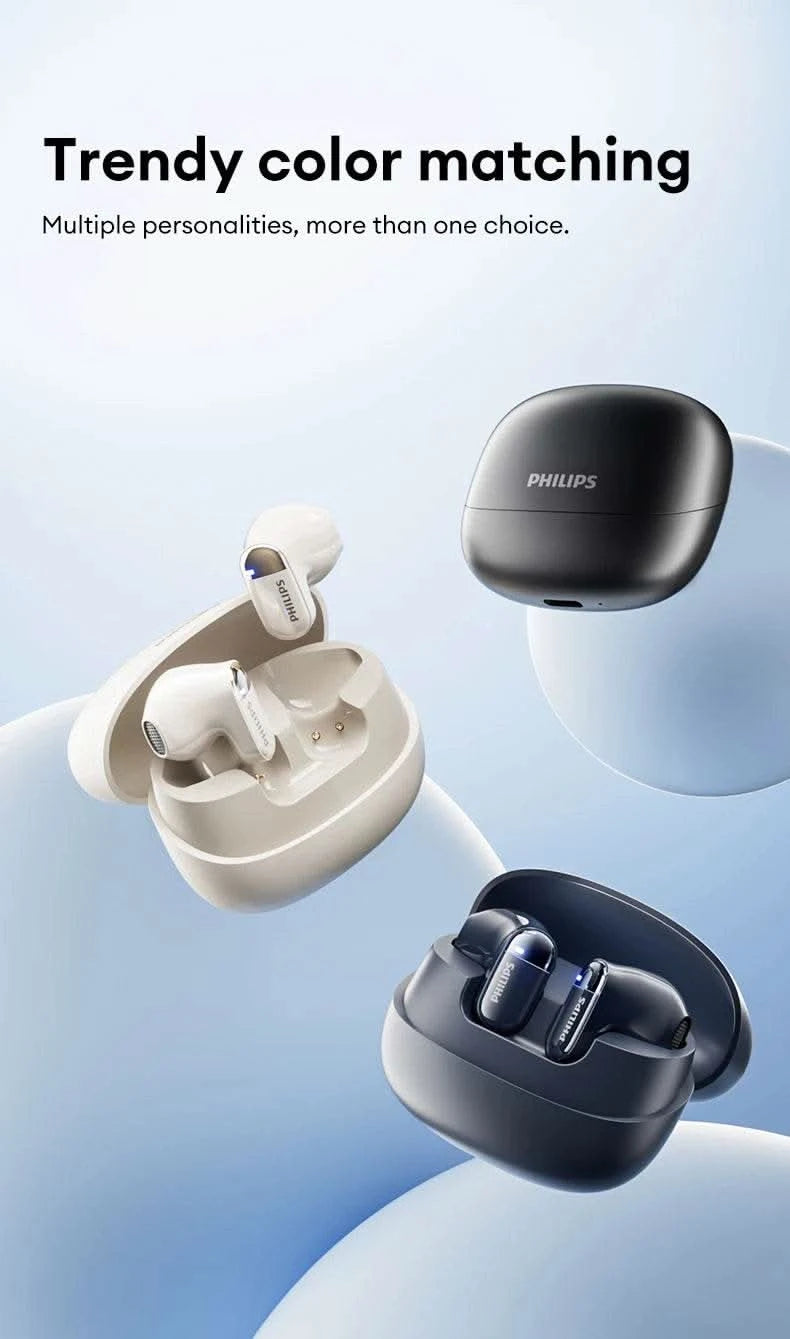 Choice Philips TAT2169 InEar Wireless Bluetooth 5.4 Earphones 3D Stereo Sound Waterproof Earbuds Game Sport Headset with Mic - M & M Global