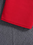 Girls’ 3-Piece Red Top, Plaid Skirt & Hat Set