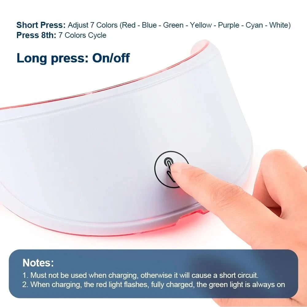 Neck LED Lift Mask Photon Anti-Wrinkle Skin Tightening Neck Beauty Device Skin Brighten Rejuvenation Neck Wrinkle Remover - M & M Global