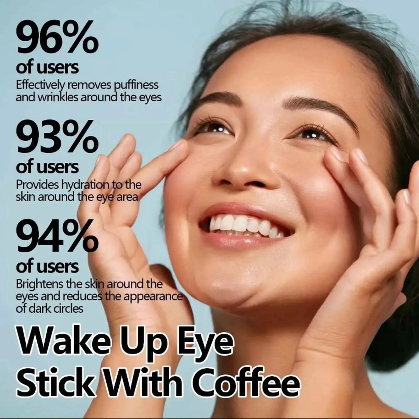 Snail Eye Cream Stick Collagen Fade Fine Lines Wrinkle Lightening Dark Circles Firming Eye Bags Puffiness Moisturizing Eye Cream - M & M Global