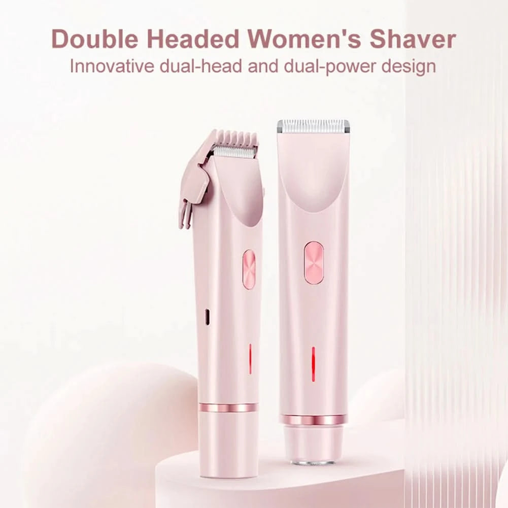 Women Hair Removal Razor Electric Epilator Portable Painless Pubic Legs Body Hair Trimmer for Ladies Bikini Underarms Legs Hair - M & M Global
