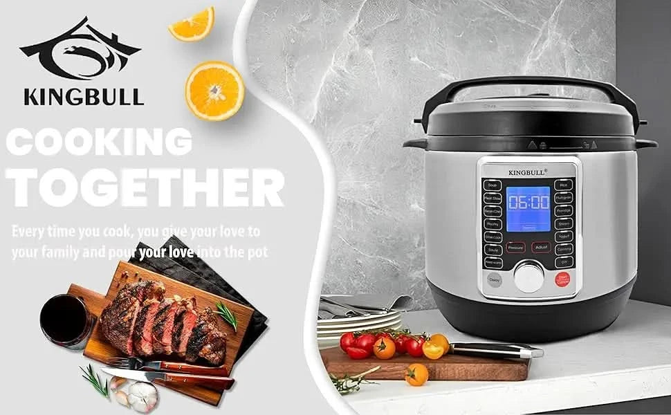 12-in-1 Electric Pressure Cooker, Slow Cooker, Rice Cooker, Steamer, Sauté, Yogurt Maker & Warmer, One-Touch Programs,Support DI - M & M Global