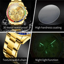 OLEVS 2939 Mens Watch Original Brand Quartz Watch Waterproof Luminous Watch For Men Multifunctional Chronograph Sport Date Reloj - M & M Global
