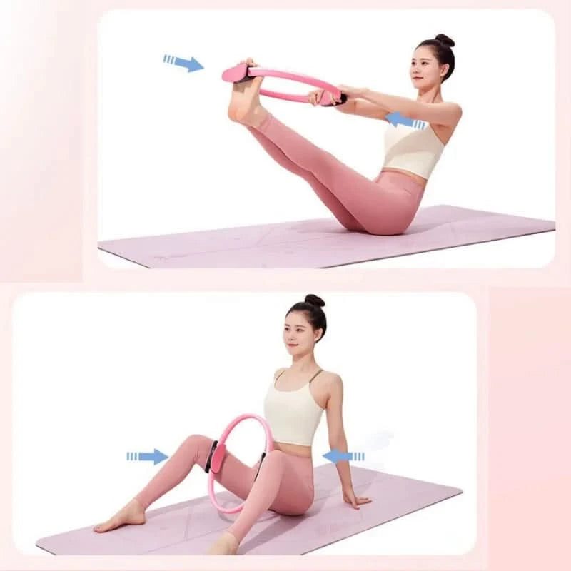 Yoga Pilates Circle Beginners Thin Legs Training Open Back Body Building Fitness Equipment Indoor Yoga Supplies Muscle Recovery - M & M Global