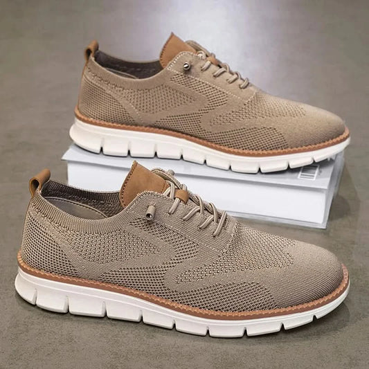 YRZL Men Casual Sports Shoes Anti Slip Wear-Resistant Breathable Cushioning Color Blocking Design Versatile Casual Sports Shoes - M & M Global