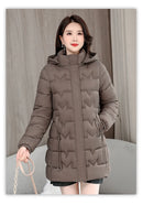 2024 New Winter Hooded Jacket Women Korean Parkas Loose Down Cotton Coats Overcoat Female Casual Thick Warm Windproof Outerwear