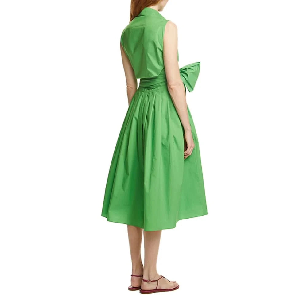 Sleeveless Women Dress Party Dresses Long Dress Single Row Buckle Lace Up Design Casual Dresses Summer Beach Dress Women Dresses - M & M Global