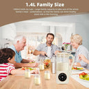 9 in 1 Automatic Soy Milk Maker, 47oz (1400ml) Nut Milk Maker, with Self-Cleaning, 16 Blades Makes Almond Milk, Oat Milk, Plant - M & M Global