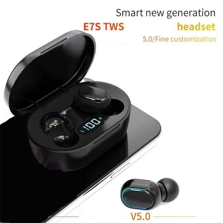 E7S TWS Wireless Headphones Bluetooth Earphones HIFI Lossless Sound Headsets Sport Waterproof Earbuds For All Smartphones - M & M Global