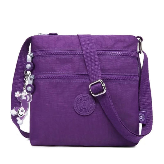 TEGAOTE Summer Men Women Shoulder Messenger Bag Small Cross Body Phone Purse Lightweight Blue Grey Black Red Purple M0910 - M & M Global
