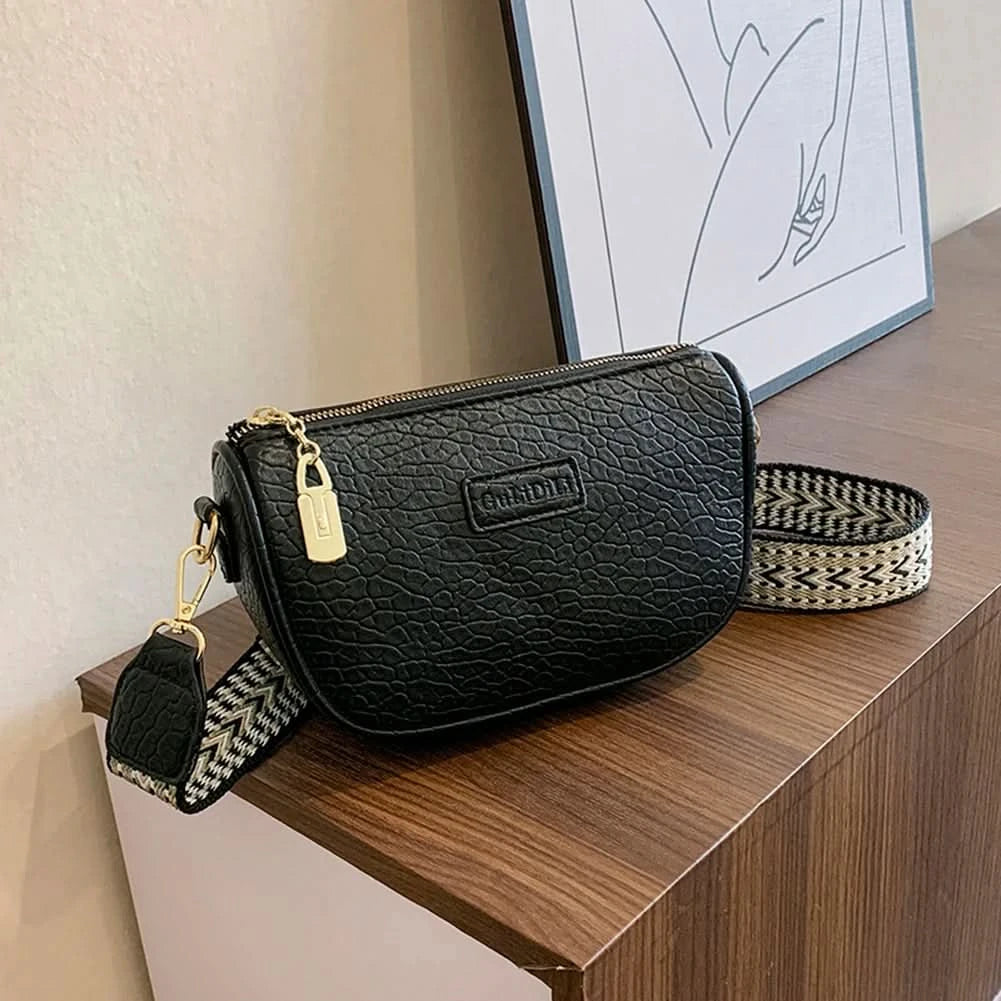 Solid Pu Leather Shoulder Bag Fashion Designer Handbags Messenger Bags For Women Casual Crossbody Bags Summer Travel Bag - M & M Global