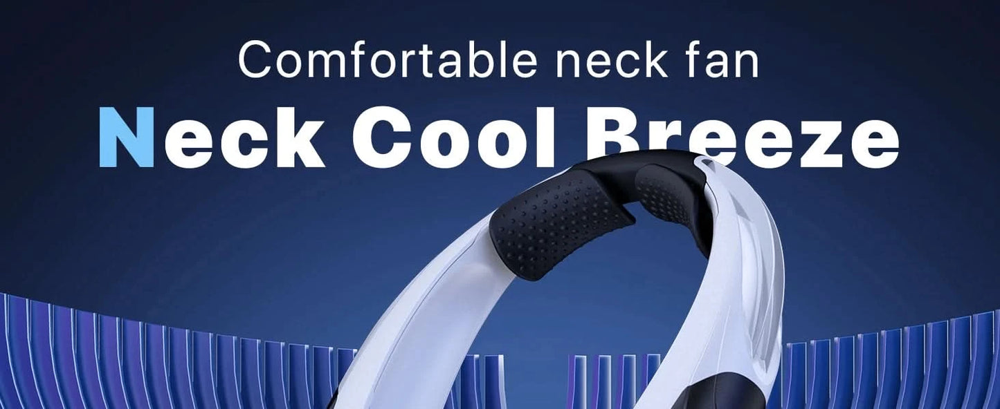 Portable Hands-Free Neck Fan 6000mAh Battery USB-C Rechargeable Ultra-Quiet 4 Adjustable Speeds Perfect for Office Outdoor Trave - M & M Global