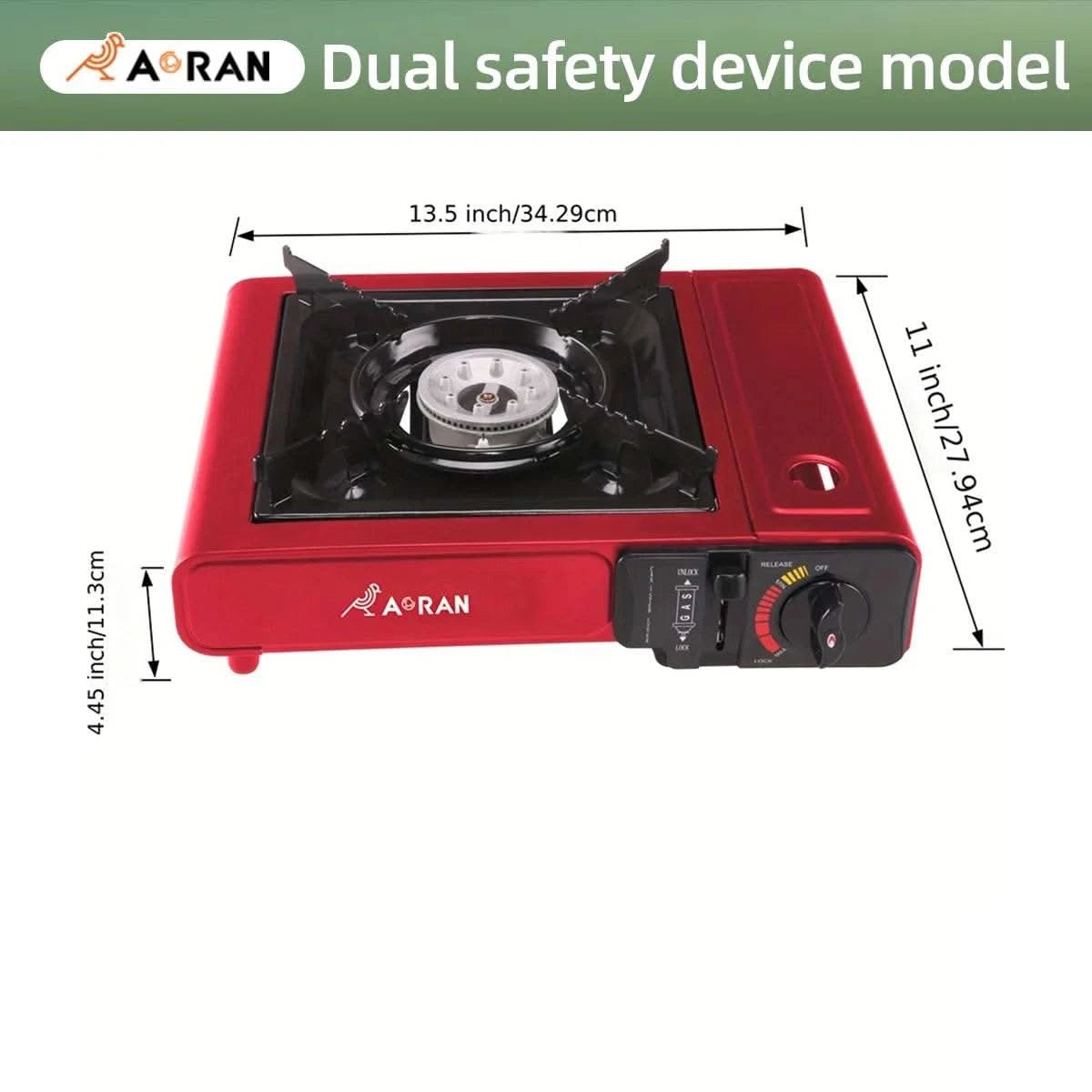 Cassette Stove Household Outdoor Portable Stove Grill 2900W High Fire Gas Stove Suitable for Outdoor Camping Kitchen Barbecue - M & M Global