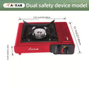Cassette Stove Household Outdoor Portable Stove Grill 2900W High Fire Gas Stove Suitable for Outdoor Camping Kitchen Barbecue - M & M Global