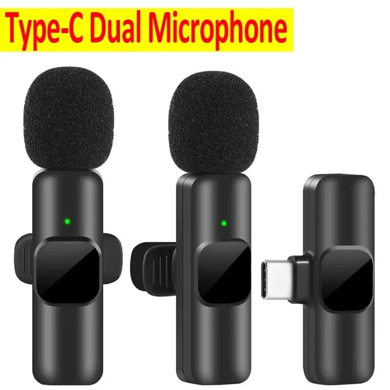 Microphone Wireless Lavalier Microphone for Live Streaming/YouTube/TikTok/Facebook Live Noise Reduction Mic For iPhone/Android - M & M Global