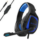 3.5mm Wired Gaming Headset with Microphone, Noise Isolating Over-Ear Design, Volume Control, Compatible with PS4/PC/PlayStation
