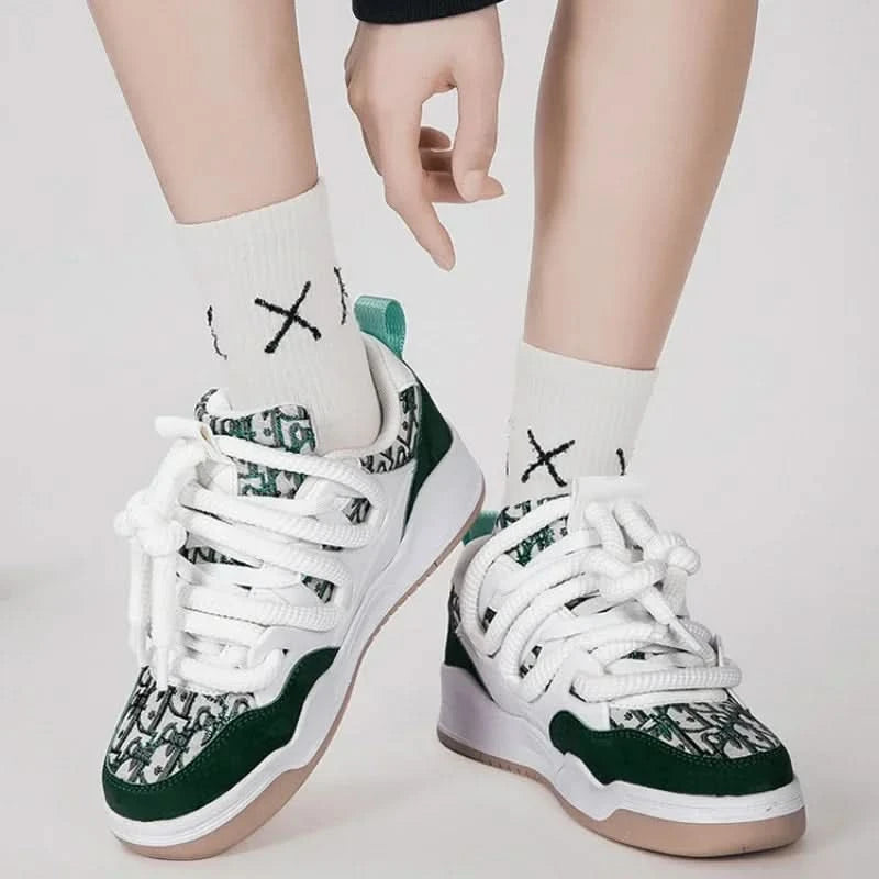 Trend Men's Shoes Outdoor Sneakers Lace-up Non Slip Running Shoes Couple Style Walking Shoes Breathable Tennis Shoe Plus Size 47 - M & M Global