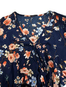 【Plus Size】 Floral Print Tie Shoulder Jumpsuit, Boho Casual Wide Leg Jumpsuit for Vacation Holiday, Women's Plus Clothing for Su