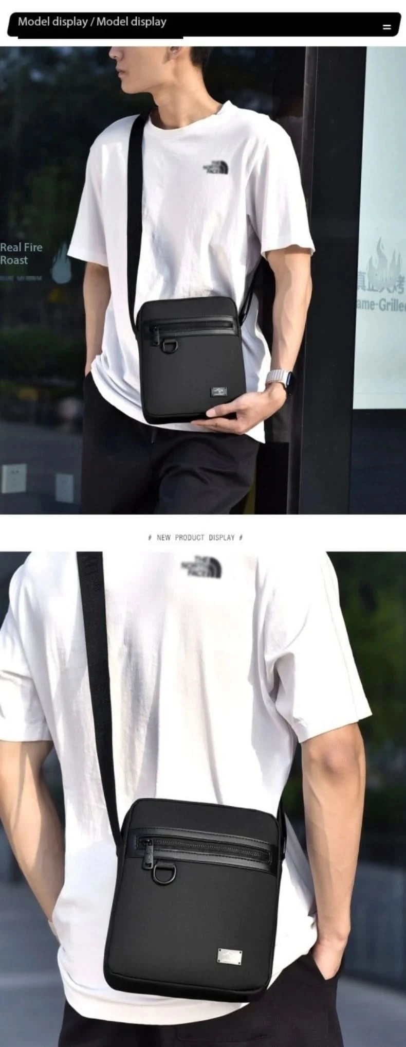 New Kangaroo Luxury Brand Business Messenger Bag Men  Crossbody Bag Man Shoulder Bags Male Oxford Casual  Business Handbag - M & M Global