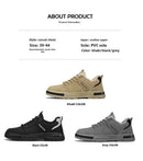 Winterfleece-lined Men's Shoes New Style Workwear Shoes Anti-slip Sport Casual Board Men's Korean Version Durable Labor-saving - M & M Global