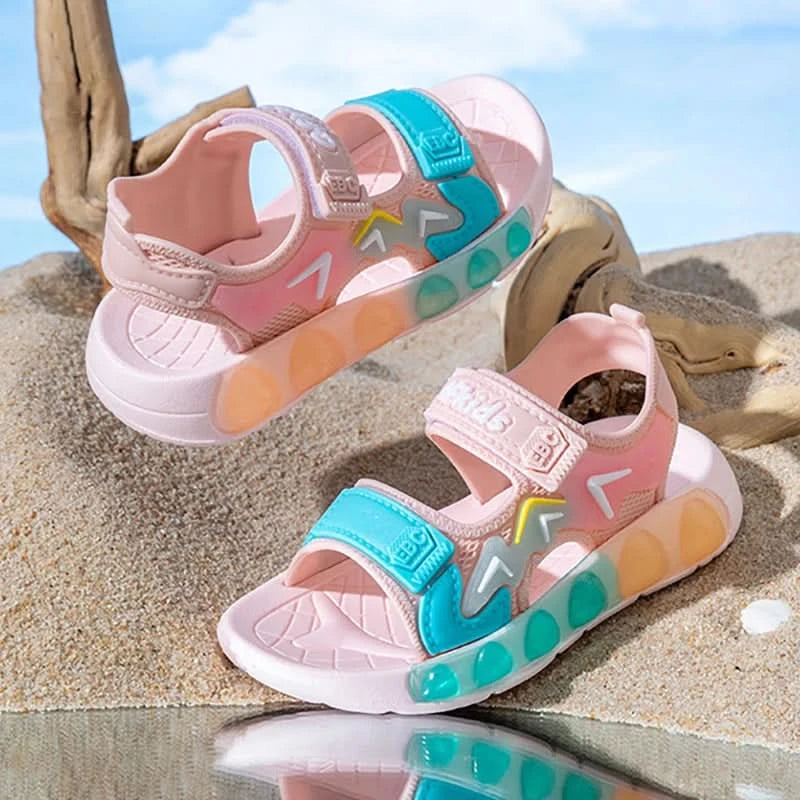 New Summer Children's Soft Soled Sandals Anti Slip Breathable For Boys And Girls Water Wading Baby Beach Sandals - M & M Global