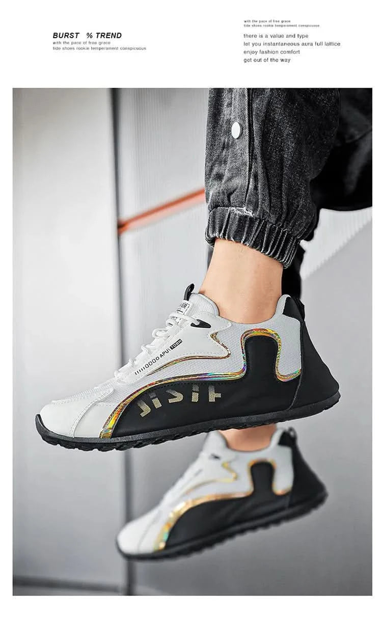 Men's lightweight,breathable,elastic and casual sports shoes are wear-resistant and non slip,suitable for daily outdoor run - M & M Global