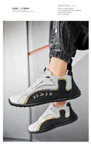 Men's lightweight,breathable,elastic and casual sports shoes are wear-resistant and non slip,suitable for daily outdoor run - M & M Global