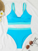 2025 Strappy Bikini High Waist Swimsuit Women Sexy Solid Swimwear Female Bathers Swimming Bathing Swimming Swim Suit Beachwear - M & M Global