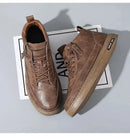 Men Boots Winter High Top Leather Shoes Fashion Cotton Shoes Fashion Ankle Boots Business Casual Outdoor Shoes Male Sneakers New - M & M Global