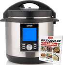 6 Quart Multi-cooker with America's Test Kitchen Multicooker Perfection Cookbook, Stainless Steel - M & M Global