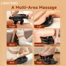 LINGTENG Massage Gun Deep Tissue Massager - 6 Heads, 9 Gears 4 Modes, Handheld Back Muscle Percussion, Perfect Gift