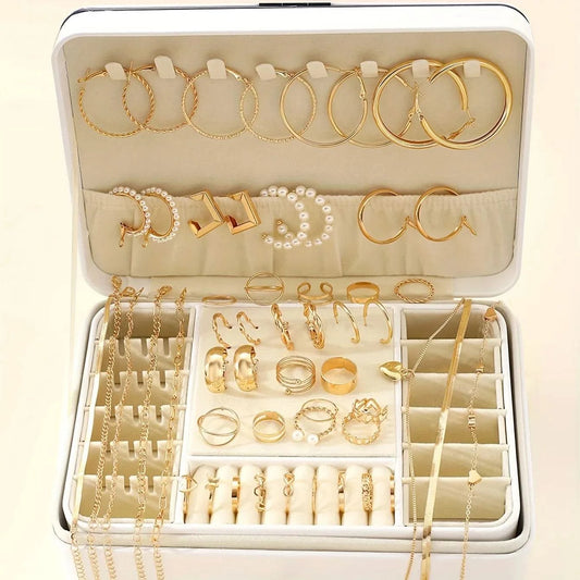 54-Piece Elegant Assortment With Earrings, Necklaces, Rings, Bracelets, Versatile 4-in-1 Collection For Daily Jewelry Set - M & M Global