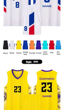 Kid Basketball Jersey Quick-drying Training Uniform Shirts Children Sportswear Kit Boys and Girls Tracksuit Sport Suit Clothes - M & M Global