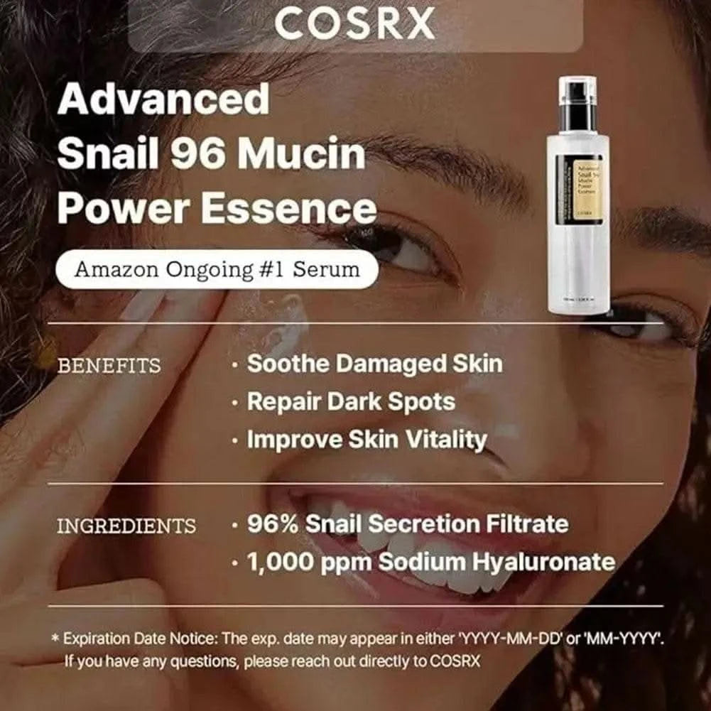 Advanced Snail 96 Mucin Power Essence/Cleanser/Cream Moisturizing Smoothing Nourishing Korean Cosmetics Facial Skin Care Product - M & M Global