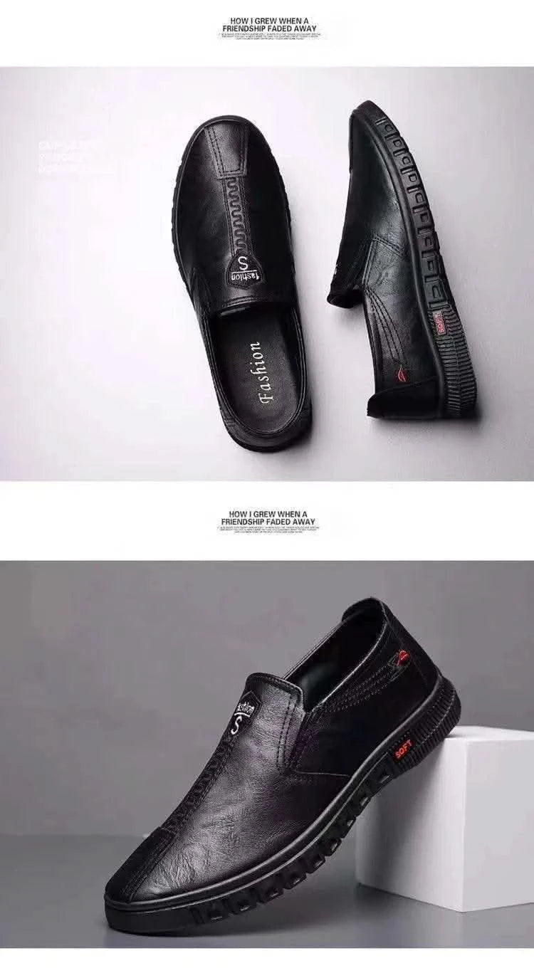 2024 New Hot Selling Men's Sports Shoes Casual Small Leather Shoes Bean Shoes Chef Shoes 39-44 Men's Shoes Dress Shoes Sneakers - M & M Global