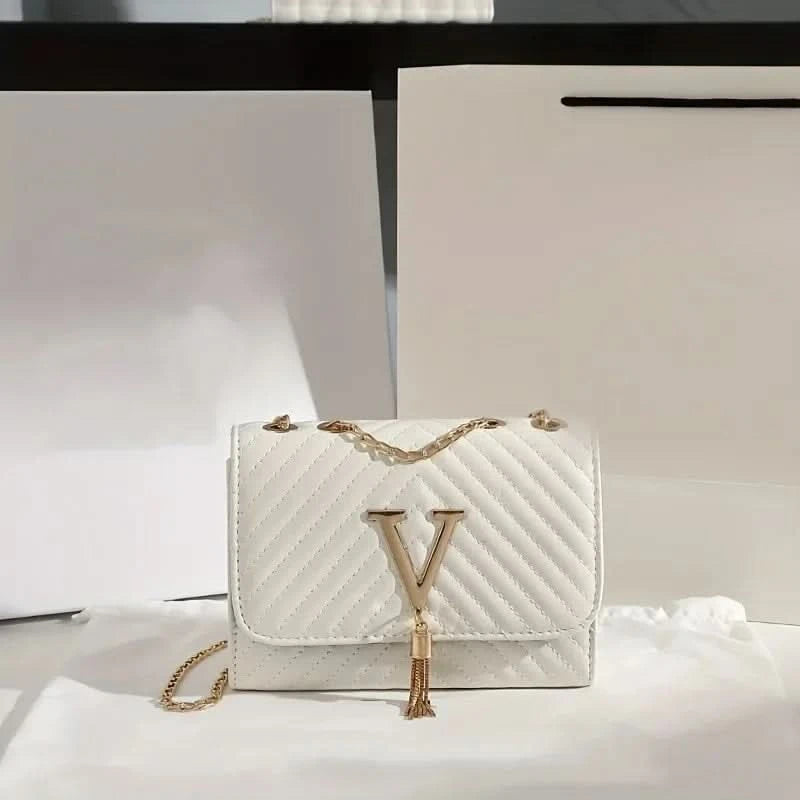 Embroidery Women Crossbody Bag Thread Luxury Handbag Shoulder Bags Brand Sequined Tassel Clutch Small Bag and Purse Party - M & M Global