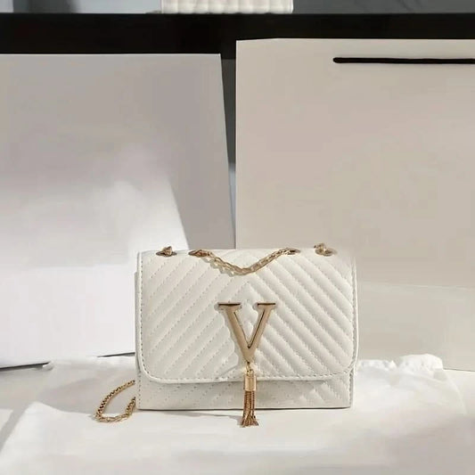 Embroidery Women Crossbody Bag Thread Luxury Handbag Shoulder Bags Brand Sequined Tassel Clutch Small Bag and Purse Party - M & M Global