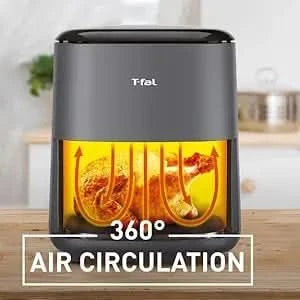 Easy Fry Max 5.3 qt Digital Air Fryer: 10 Versatile Cooking Programs, Intuitive Touchscreen, Dishwasher-Safe Basket, Fast and He - M & M Global