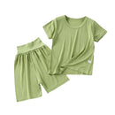 Children's Pajamas Modal Short-sleeved Suit Summer Pajamas Children's Clothing High Waist Belly Protection Home Clothes - M & M Global