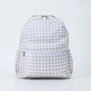 Ruffle Plaid Backpack Girl Pink/Blue Nylon For Women Outdoor Travel Weekend Book Schoolbags Back To School Gifts For Kids - M & M Global