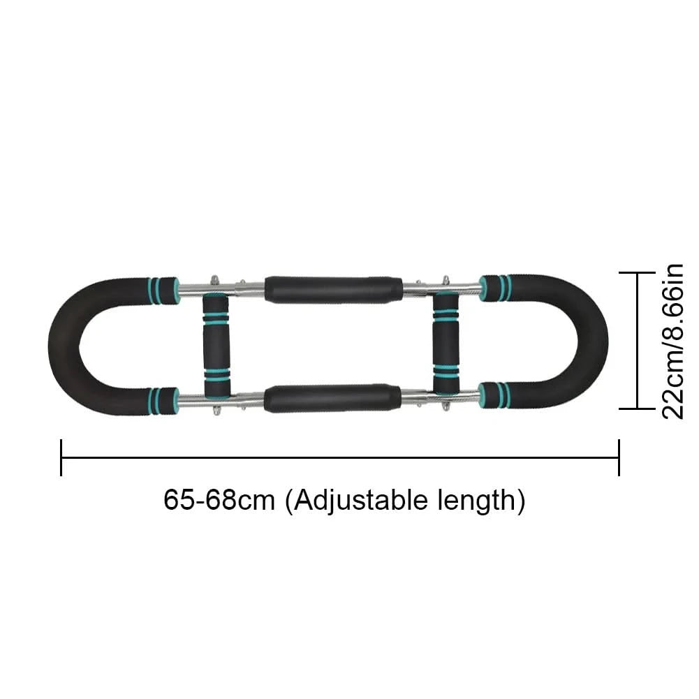 Twister Arm Exerciser with Foam Handle Adjustable Spring Workout Bar Forearm Triceps Chest Expander Portable Fitness Equipment - M & M Global