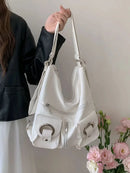 Vintage Women's Bag Leather Multifunctional Shoulder Bag Fashion Ladies Backpack Waterproof Wearable Square Backpacks - M & M Global